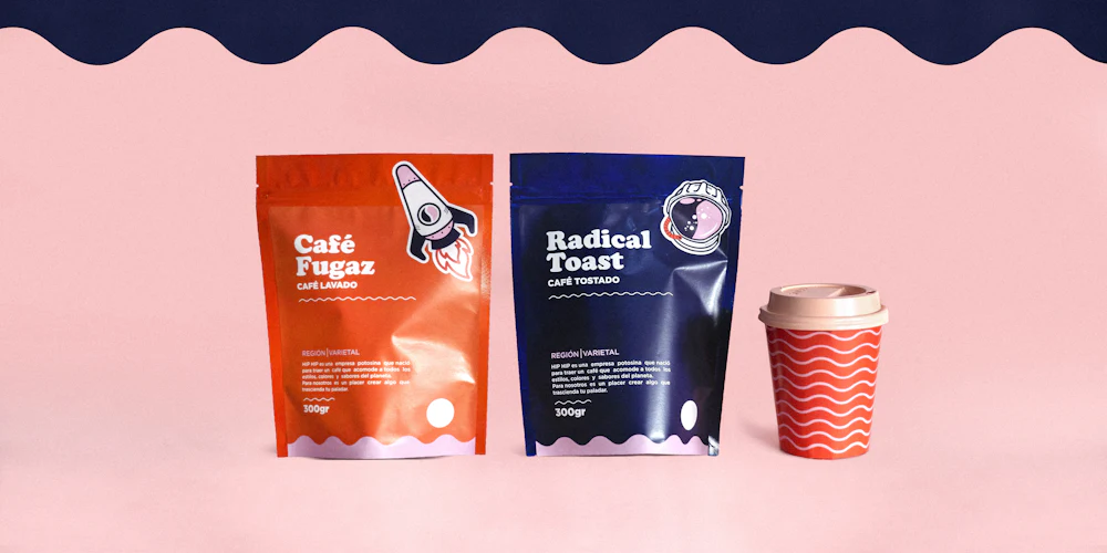Branded coffee packaging design